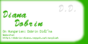 diana dobrin business card